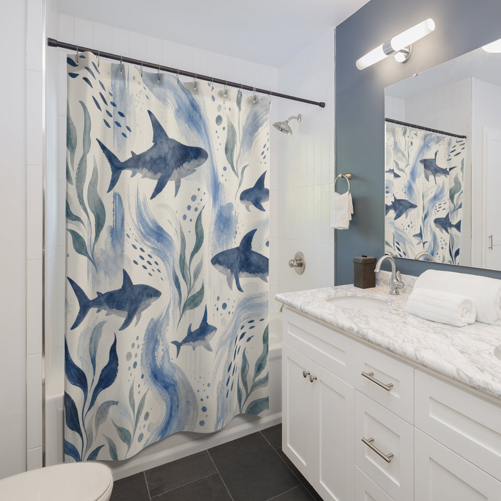 Shark Ocean Shower Curtain