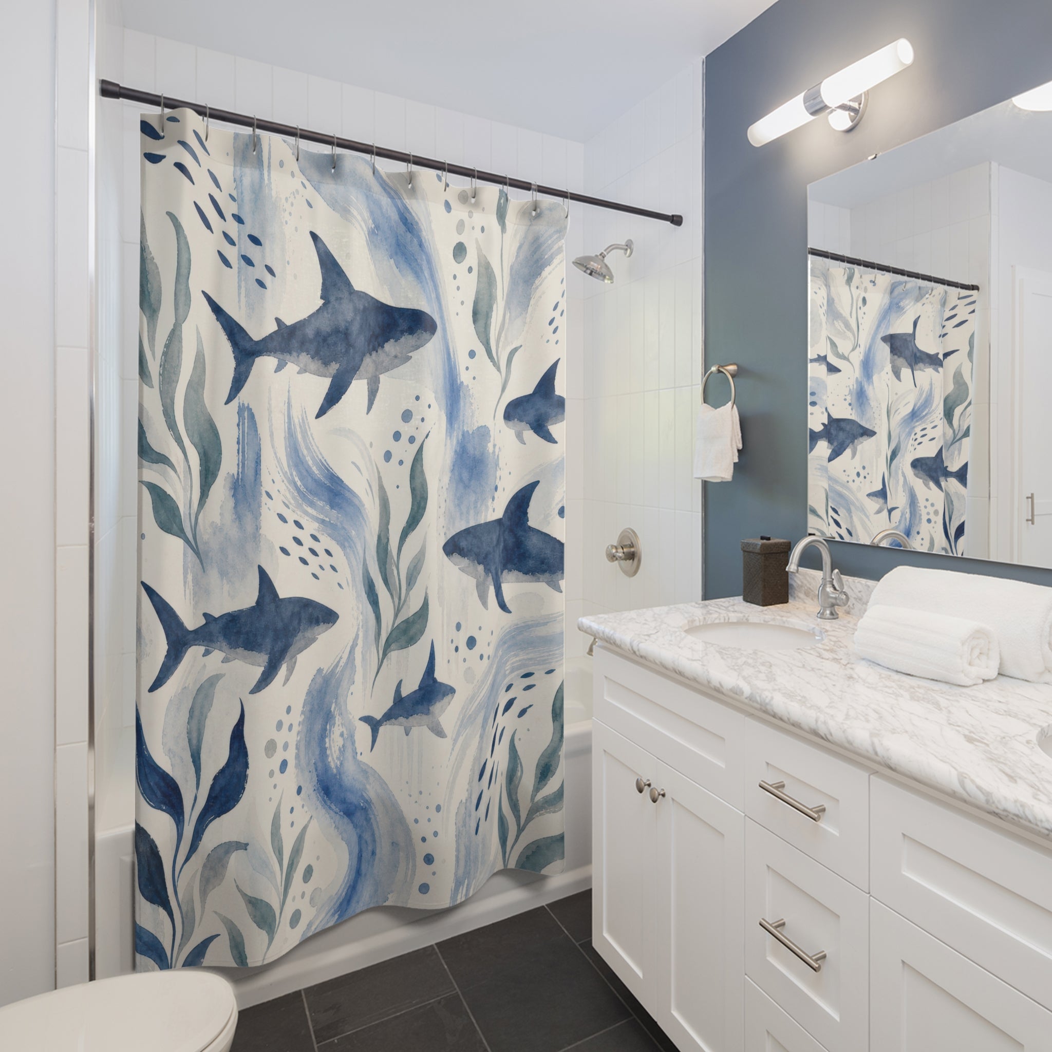 Shark Ocean Shower Curtain