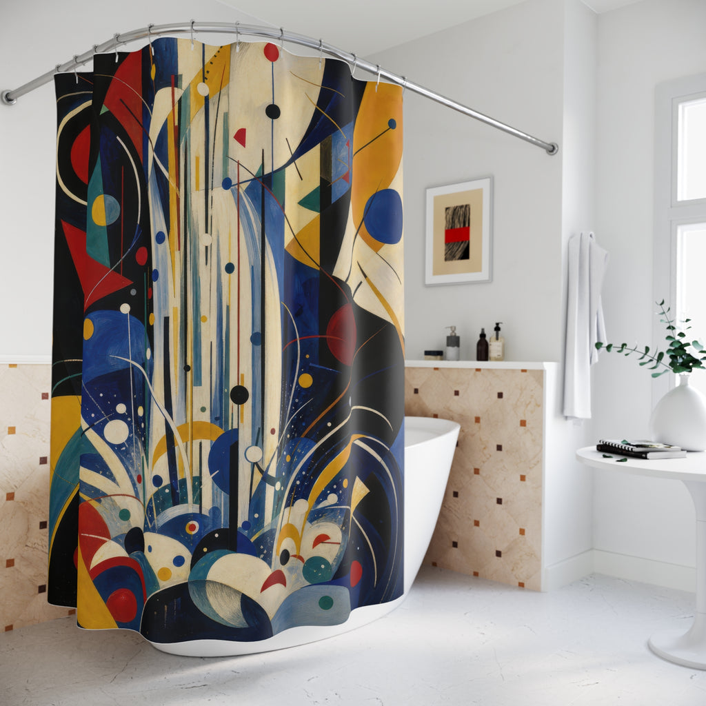 Geometric Waterfall Art Print Shower Curtain