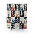 Ghost Toothbrush Shower Cap Shower Curtain