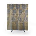 Morris Kennet Shower Curtain – Indigo Sunflower Botanical