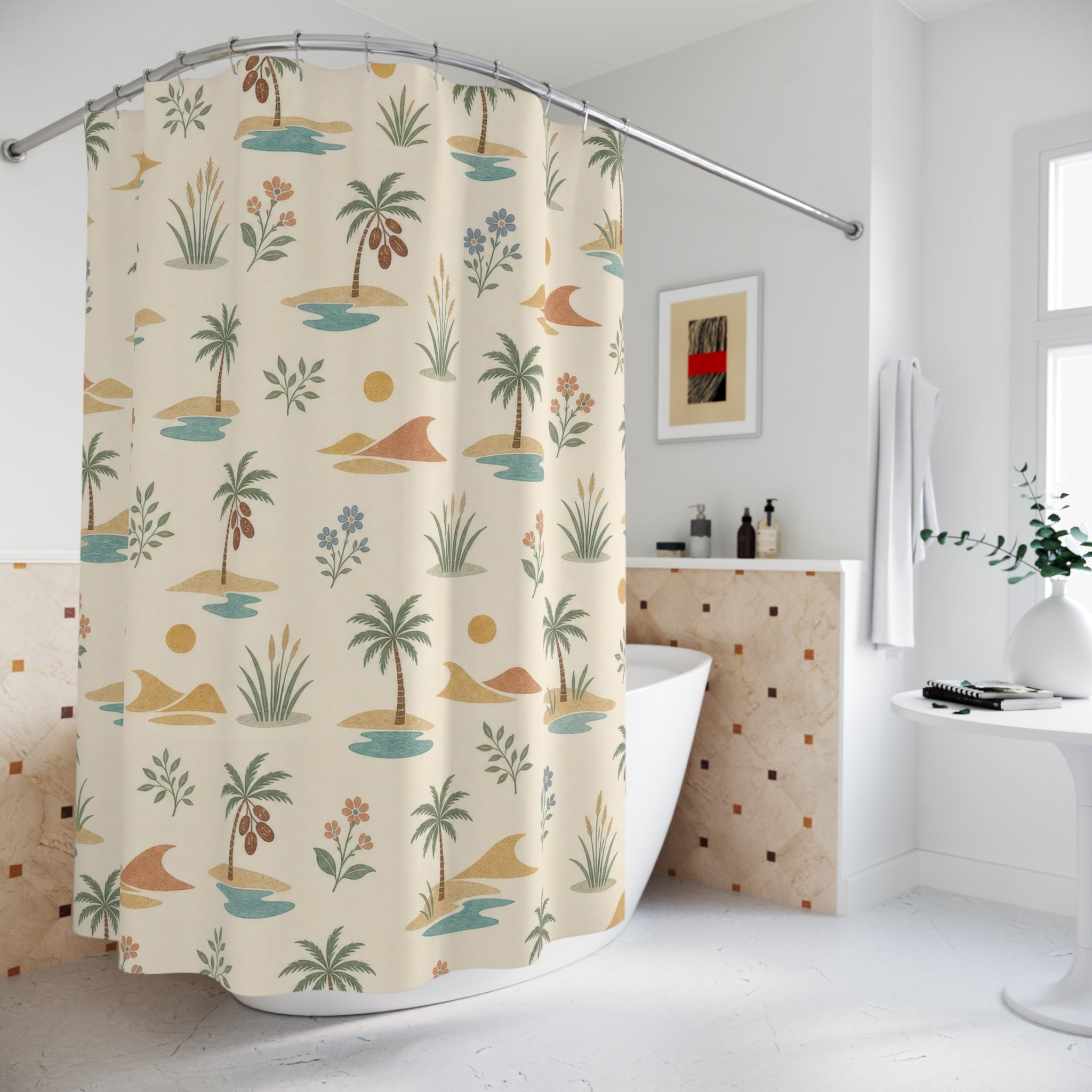 Desert Oasis Shower Curtain: Desert Shower Curtain