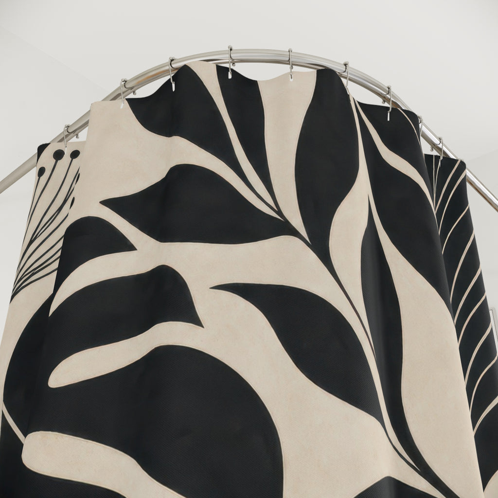 Tropical Leaf Shower Curtain