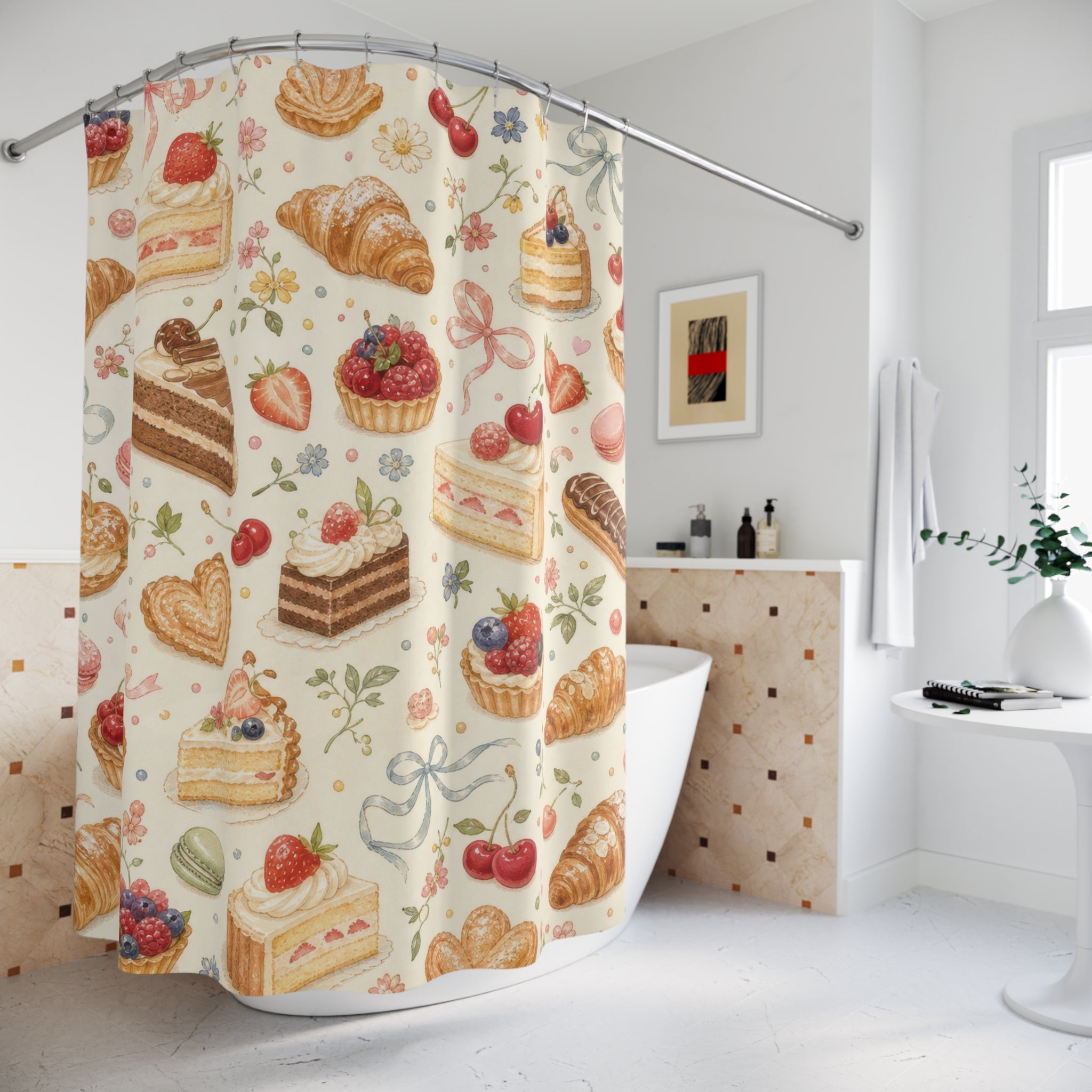 Dessert Bakery Cute Shower Curtain