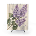 Lilac Purple Floral Shower Curtain: Lilac Shower Curtain