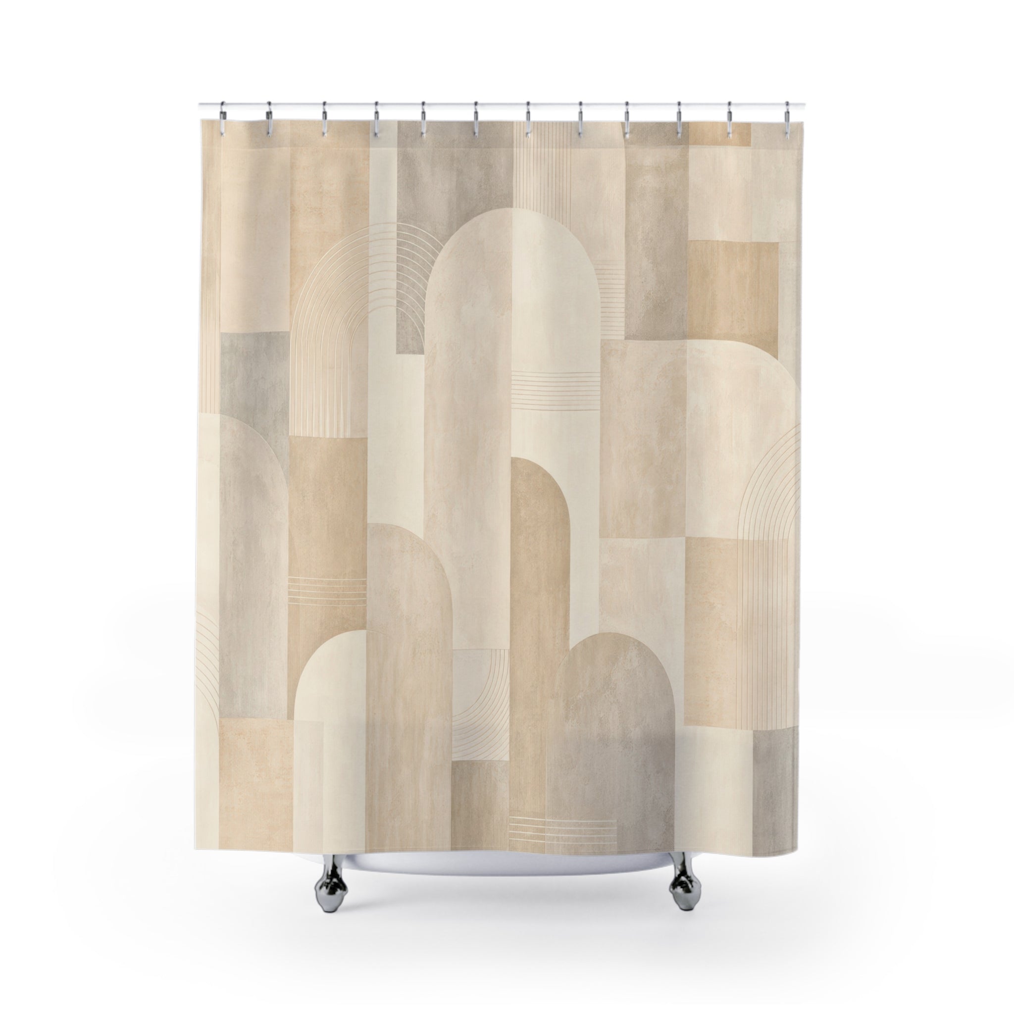 Ivory Arch Block Shower Curtain