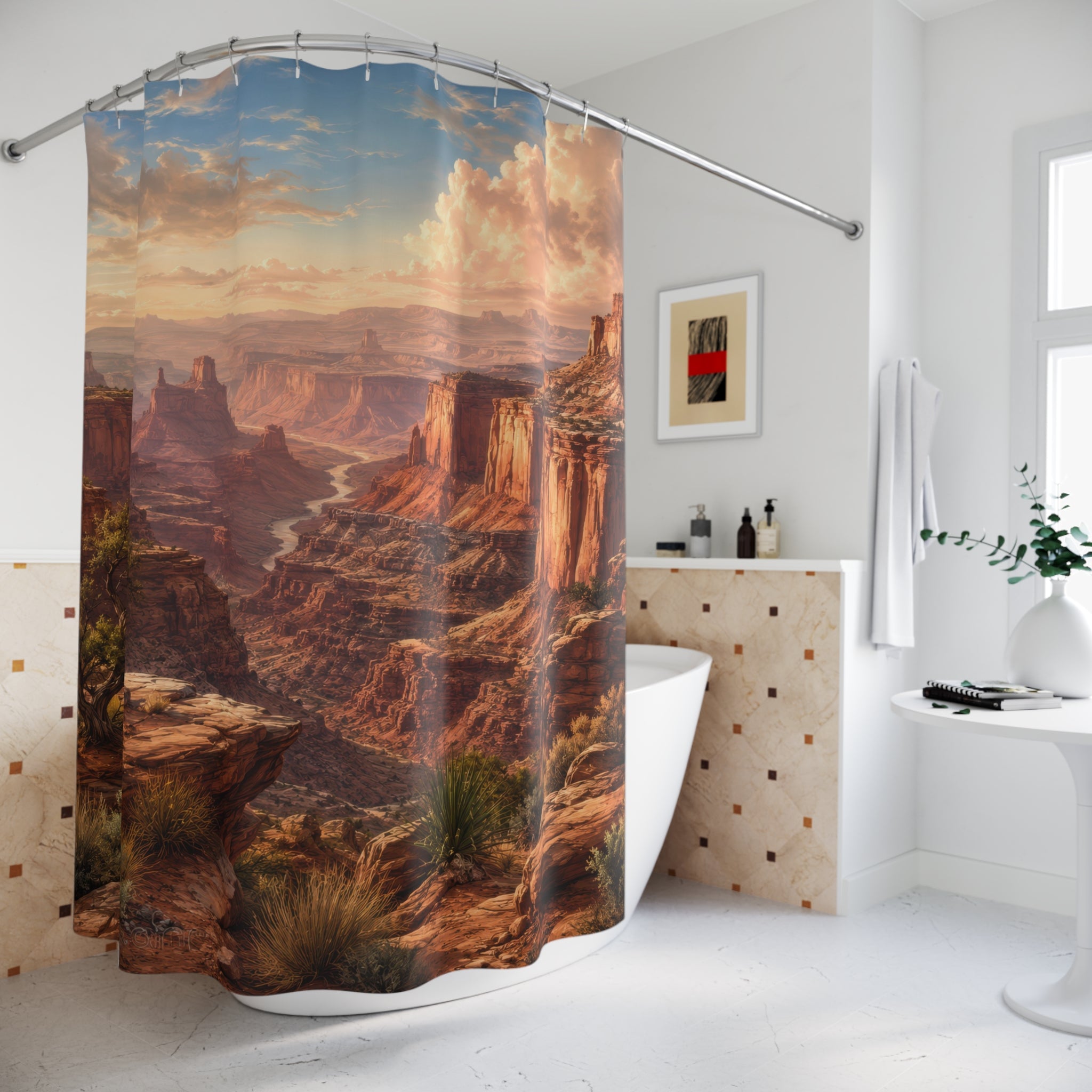 Canyon Shower Curtain: Desert Landscape