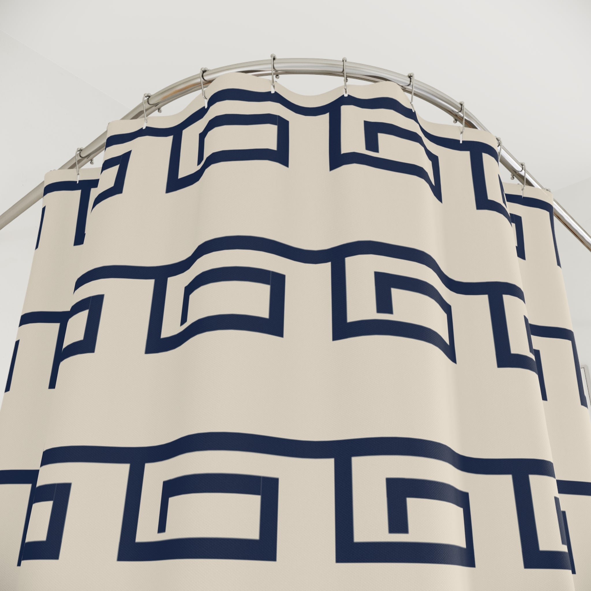 Greek Key Shower Curtain: Classic Meander