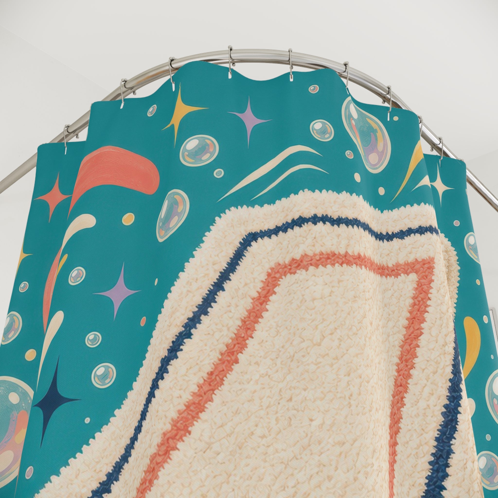 Flying Mat Shower Curtain