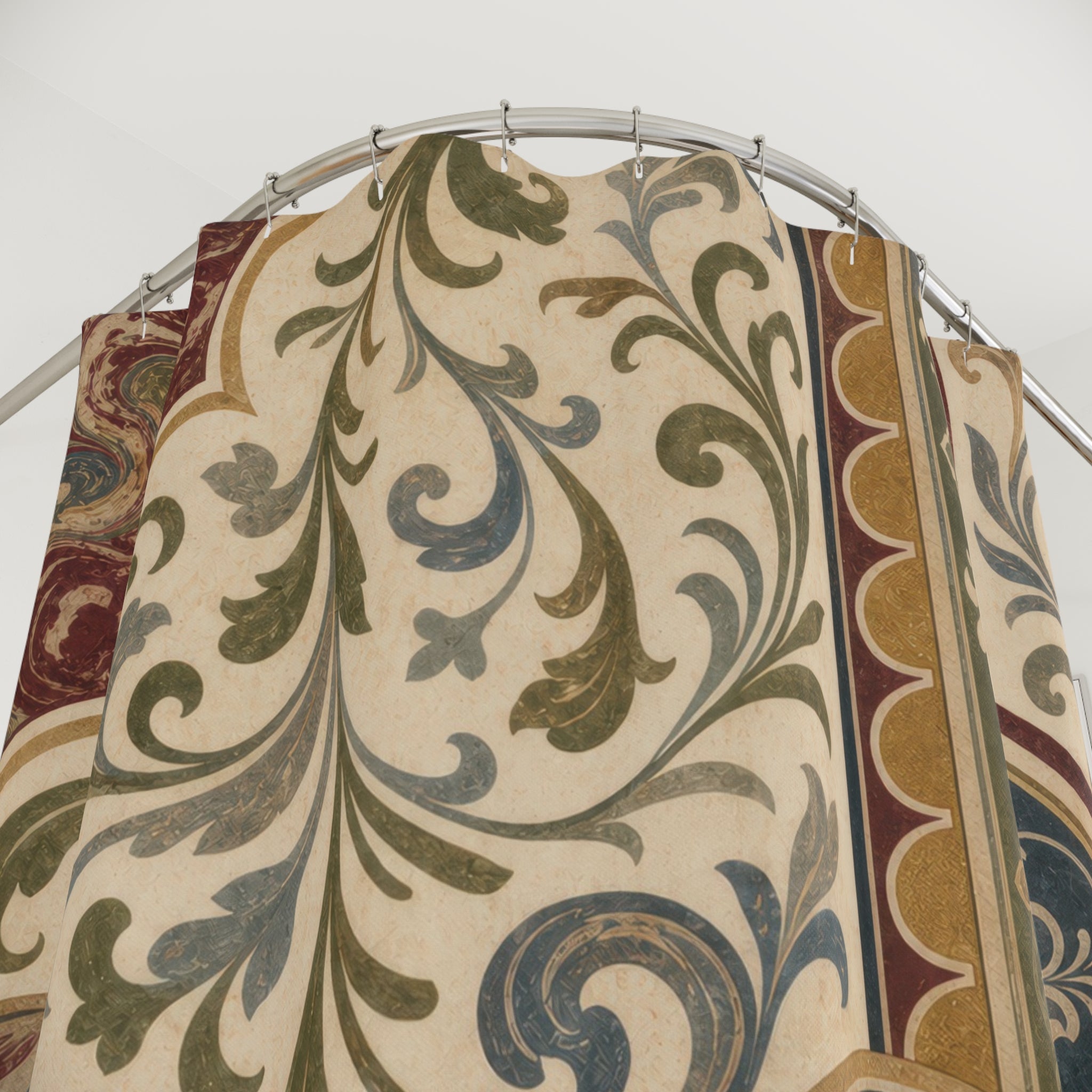 Vintage Ornamental Endpaper Shower Curtain