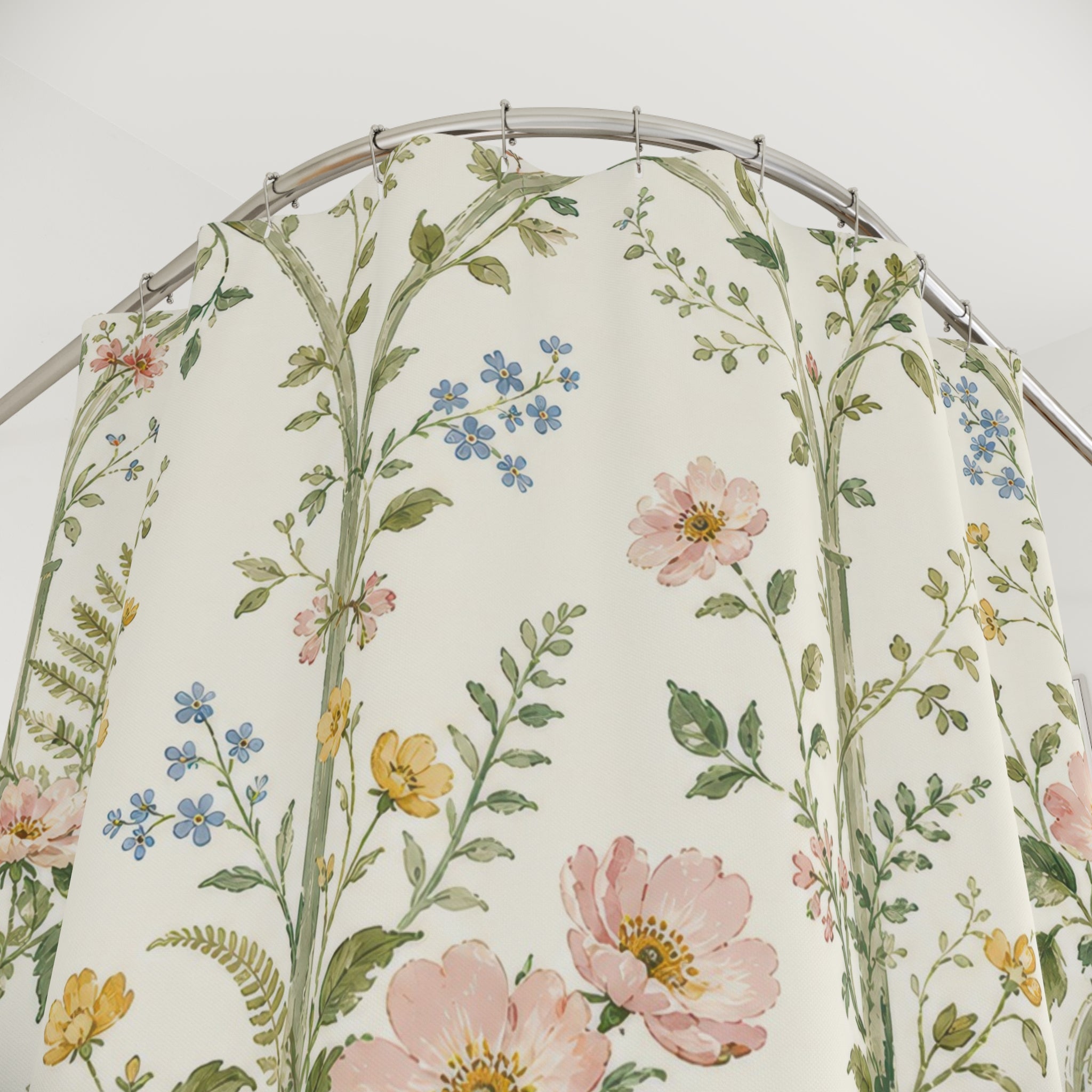 Floral Botanical Cottagecore Shower Curtain