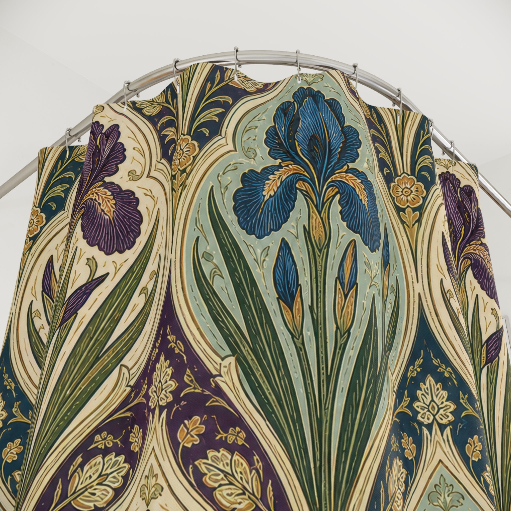 William Morris Iris Ogee Shower Curtain