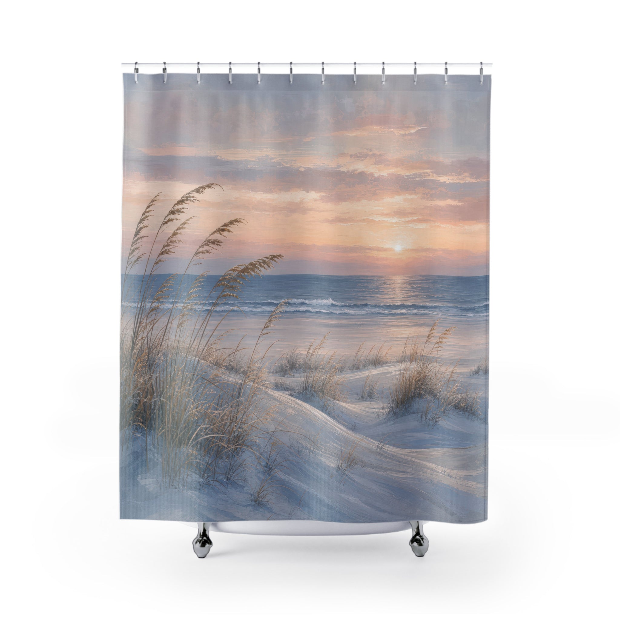 Winter Dune Beachy Shower Curtain