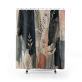 Charcoal Garden Monoliths Shower Curtain