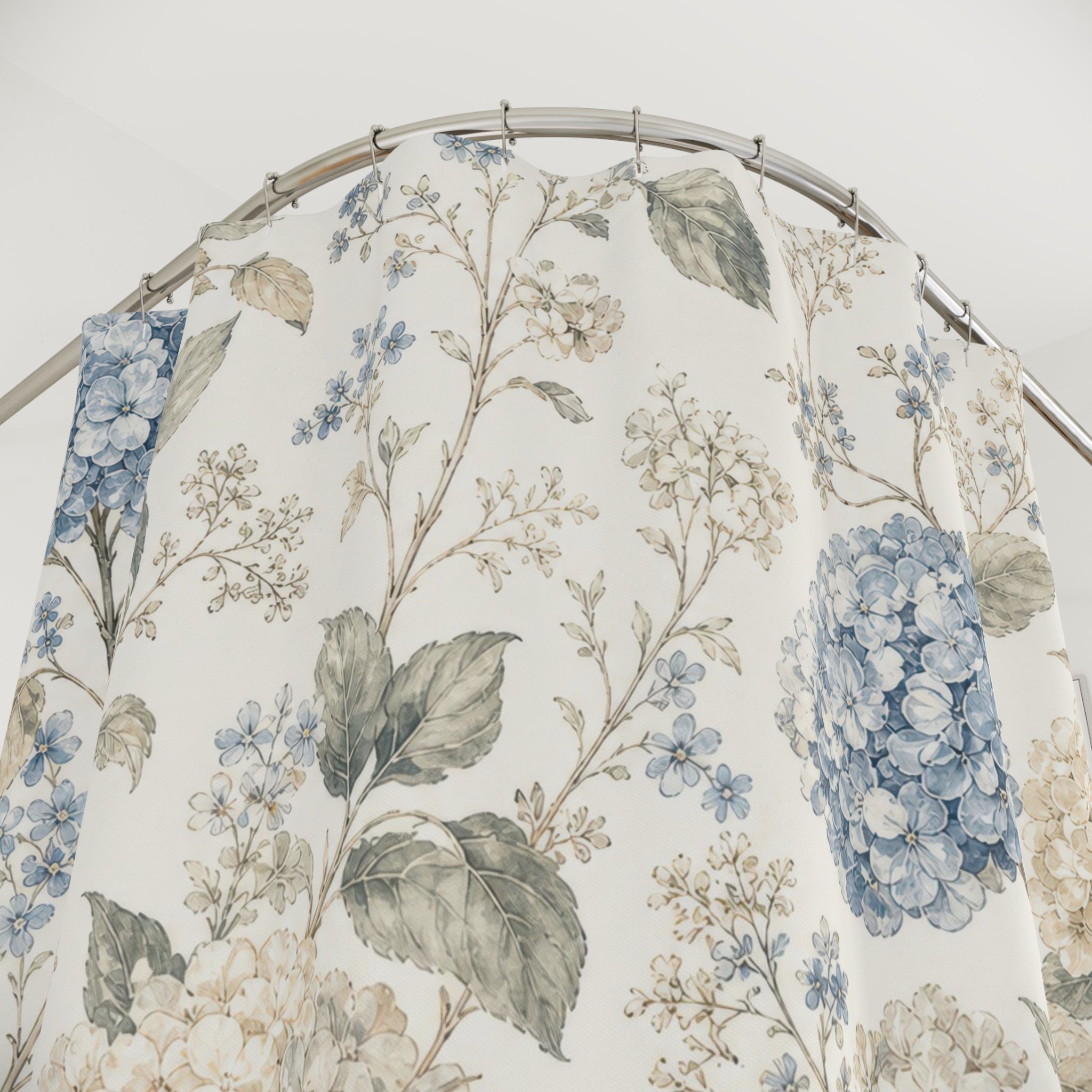 French Country Hydrangea Shower Curtain