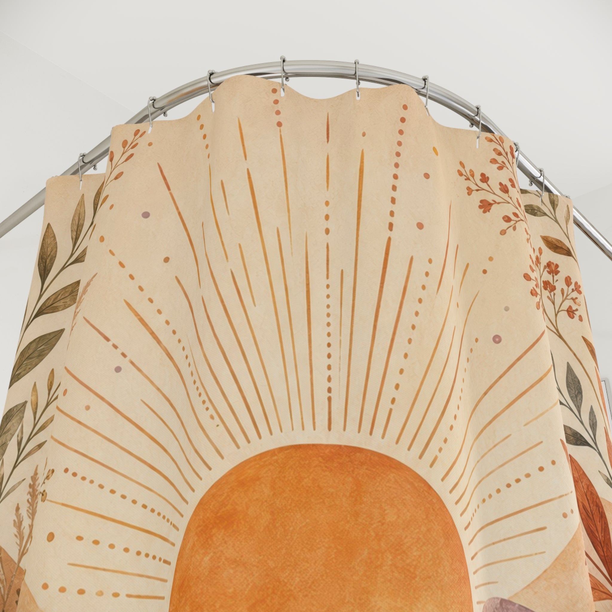 Boho Desert Sunrise Shower Curtain