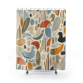 Modern Abstract Duck Shower Curtain