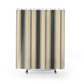 Charcoal Ticking Stripe Shower Curtain