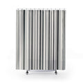 Black White Striped Shower Curtain