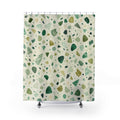 Emerald Sage Speckled Shower Curtain