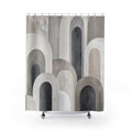 Grey Arch Geometric Shower Curtain