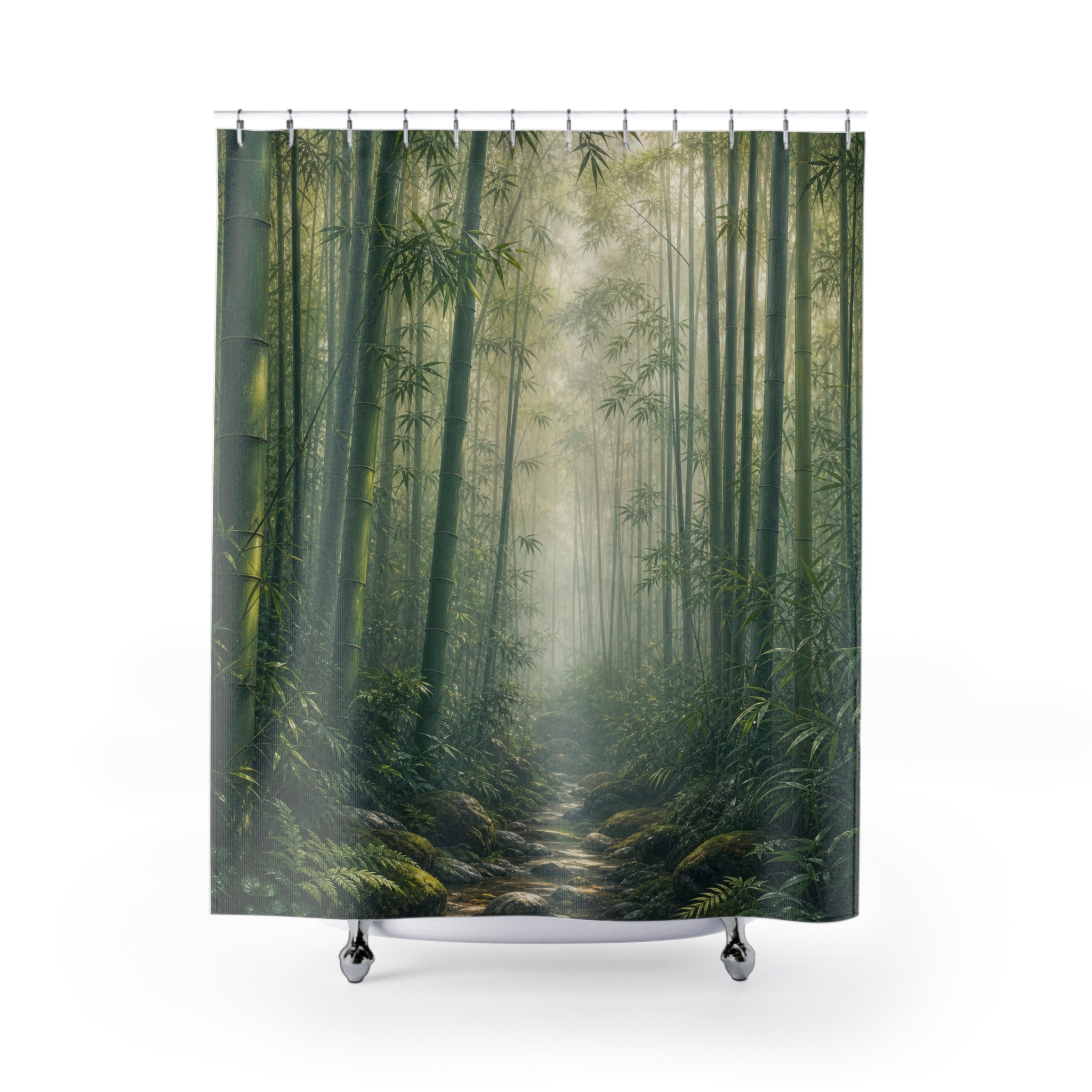 Misty Bamboo Forest Shower Curtain