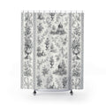 Black and White Toile Shower Curtain