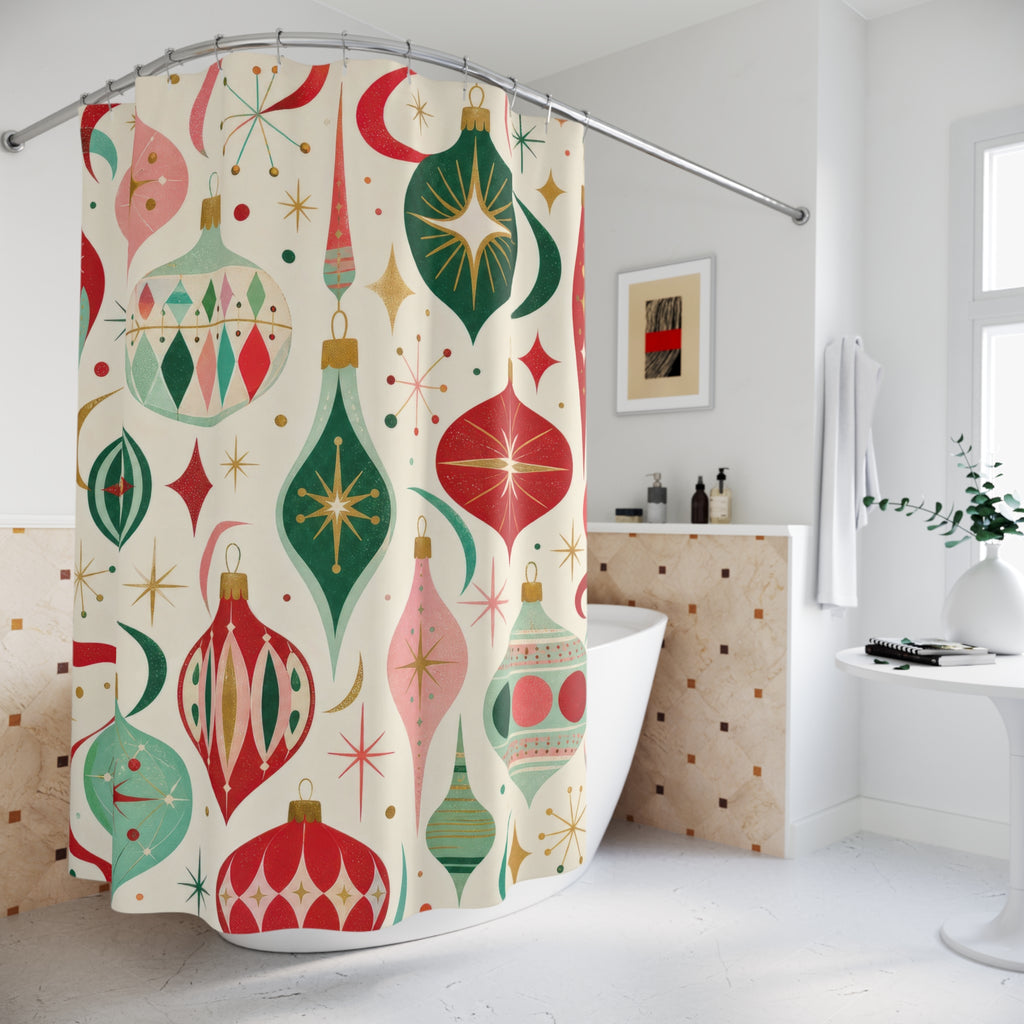 Retro Ornament Shower Curtain