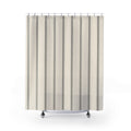 Charcoal Grey Ticking Stripe Shower Curtain