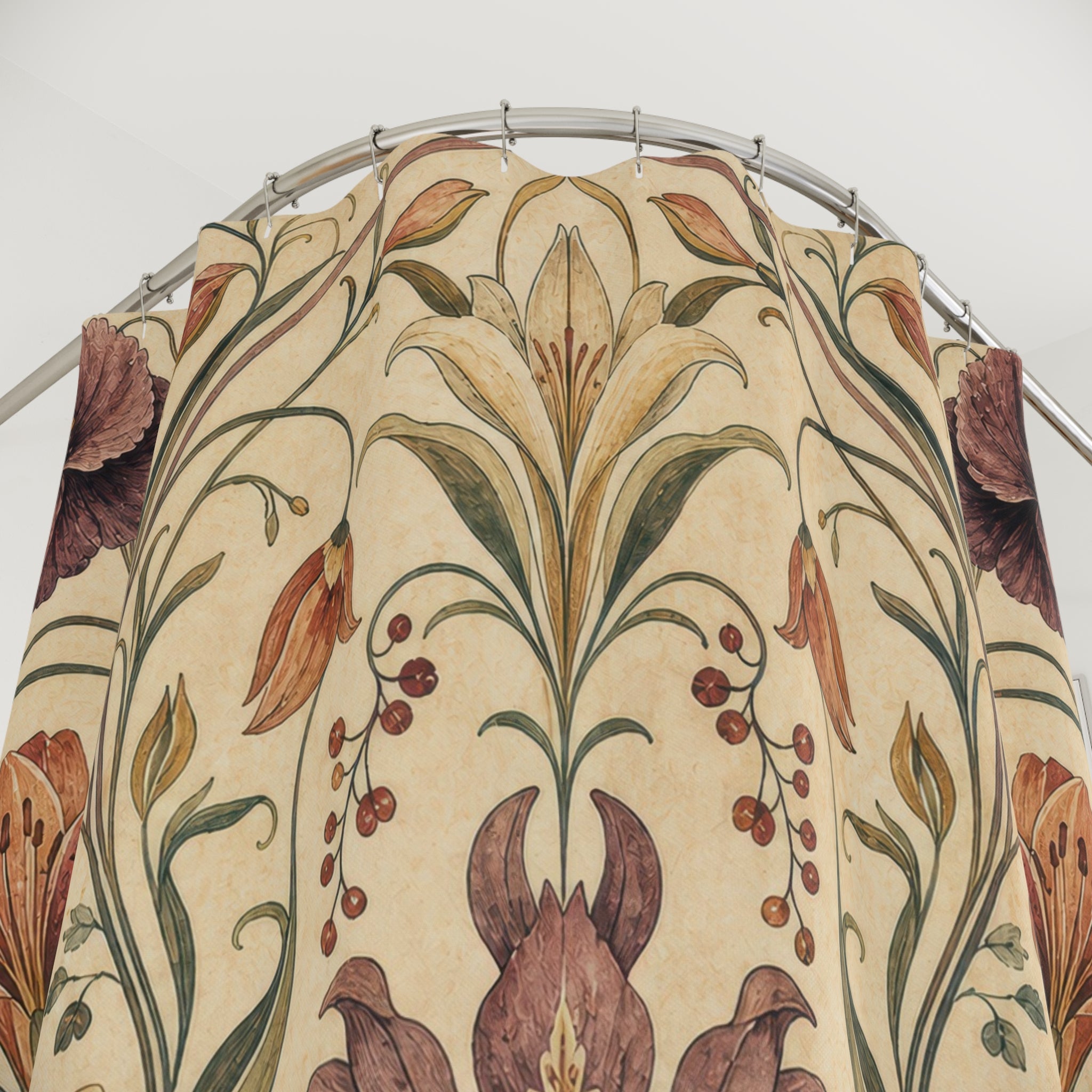 Art Nouveau Lily Shower Curtain