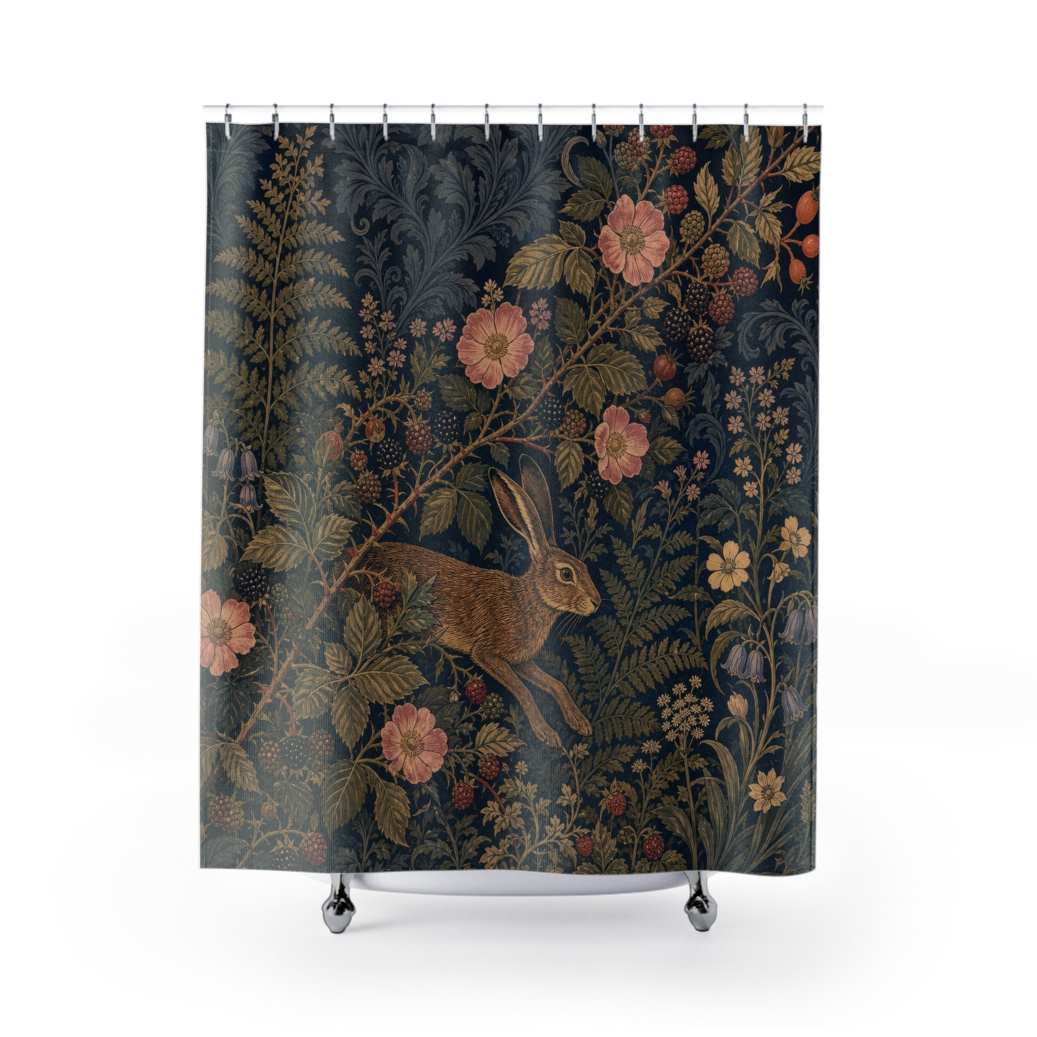 William Morris Hare Bramble Shower Curtain