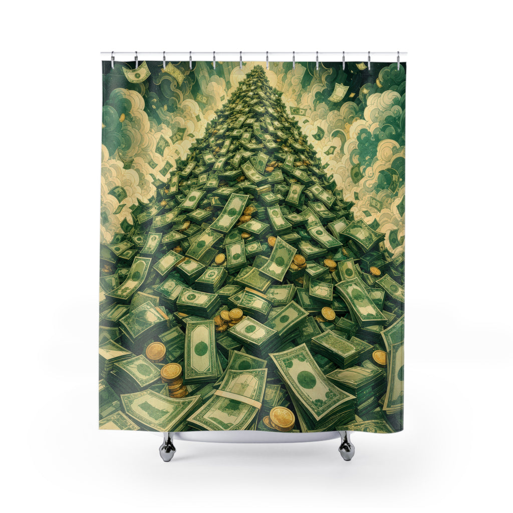 Money Mountain Cash Unique Funny Shower Curtain