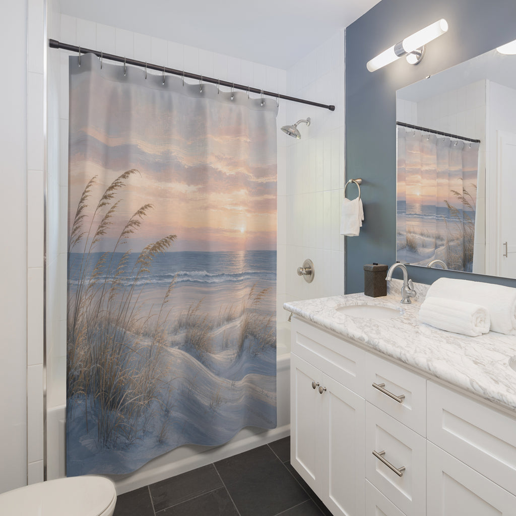 Winter Dune Beachy Shower Curtain