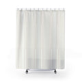 Cream Beige Soft Vertical Stripe Shower Curtain