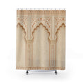 Neutral Moroccan Shower Curtain