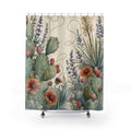 Sagebrush Ranch Botanical Western Shower Curtain