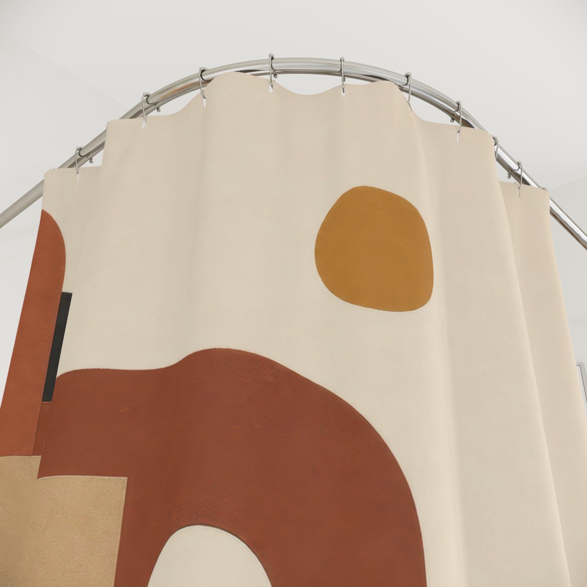 Boho Arch Shower Curtain – Terracotta Beige