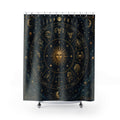 Astrology Shower Curtain: Celestial Zodiac Wheel