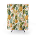 Tropical Fruit Repeat Pineapple Shower Curtain