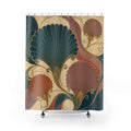 Art Nouveau Scallop Fan Shower Curtain