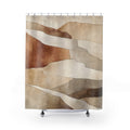 Warm Beige Abstract Landscape Shower Curtain