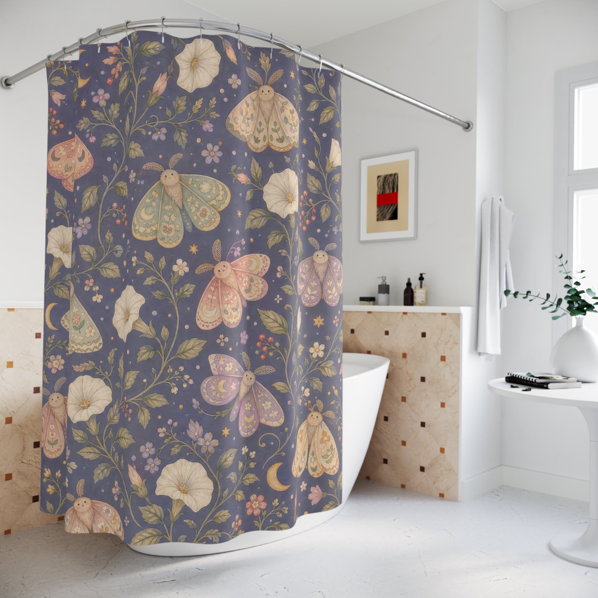 Dark Cottagecore Shower Curtain