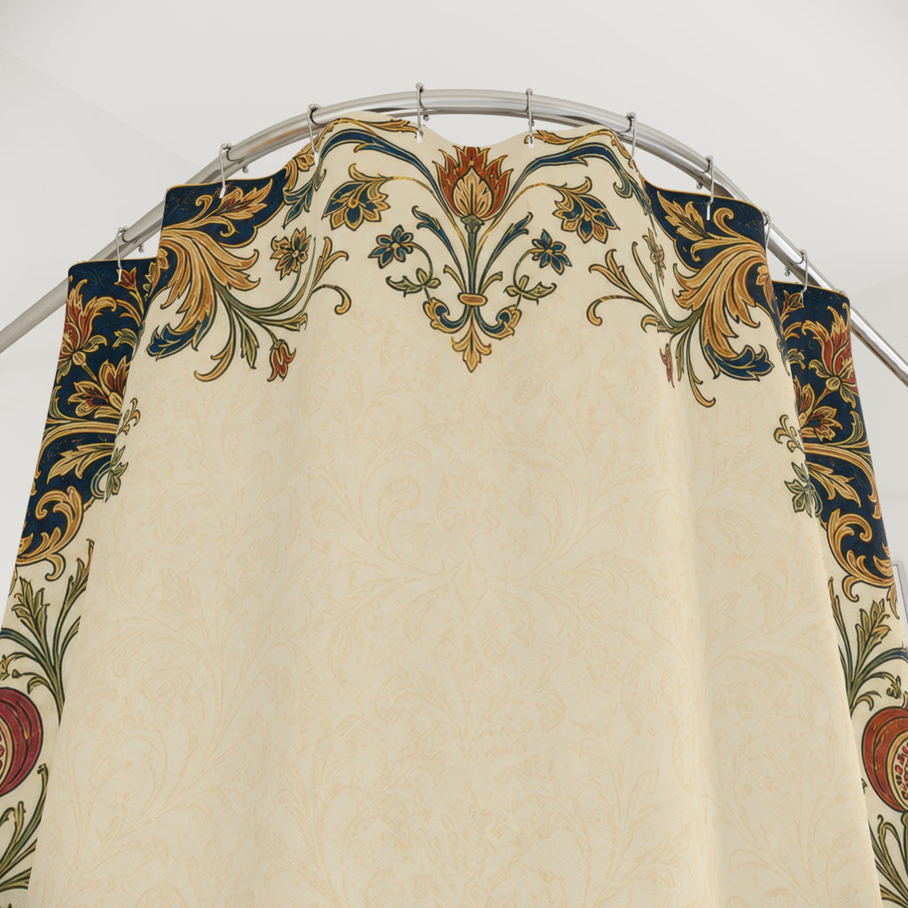 Jacobean Border Shower Curtain