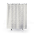 White Greek Key Relief Shower Curtain