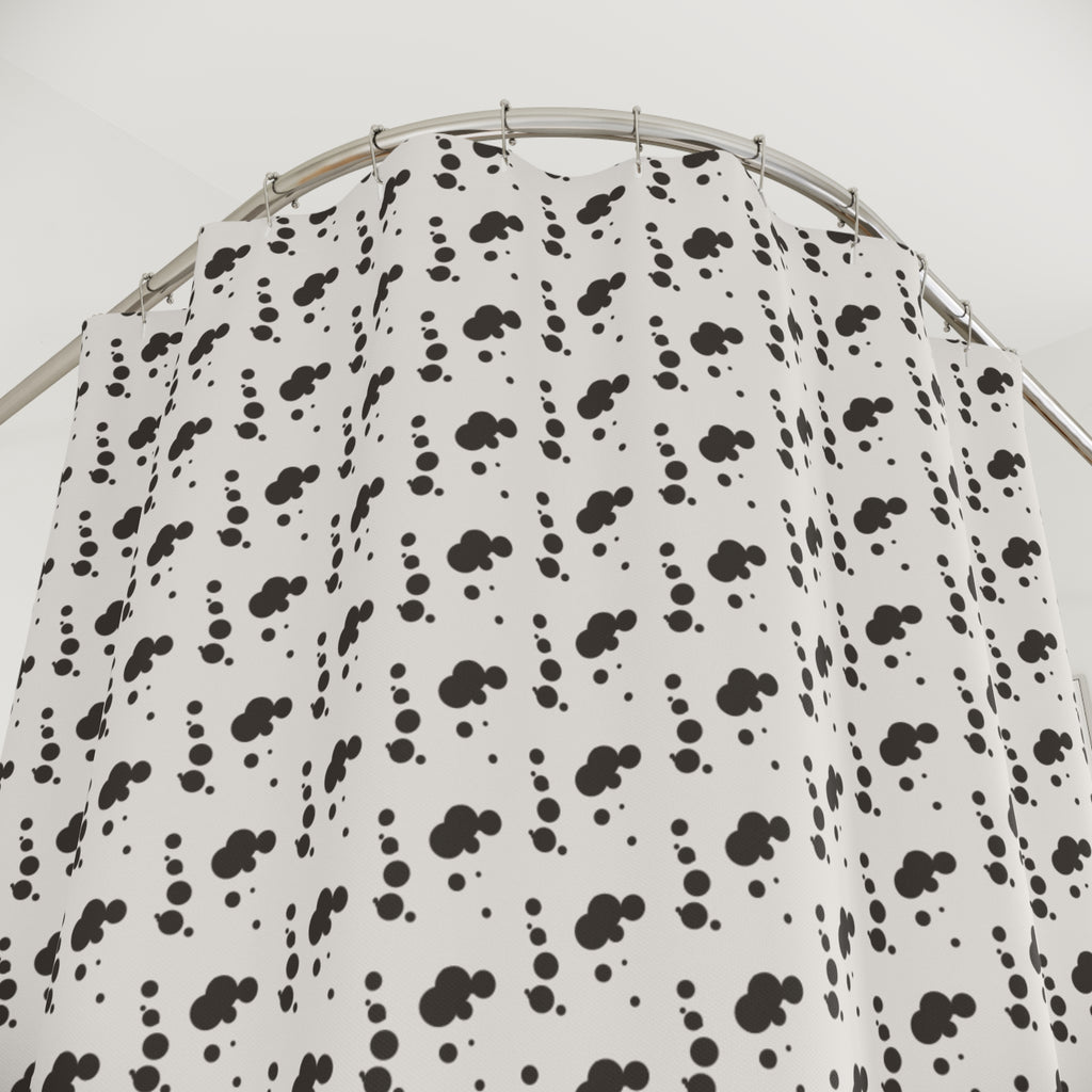 Mixed Scale Polka Dot Shower Curtain