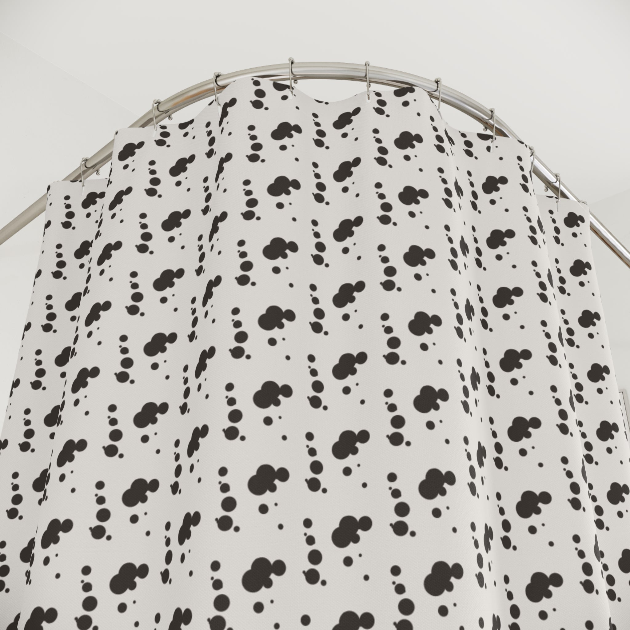Mixed Scale Polka Dot Shower Curtain