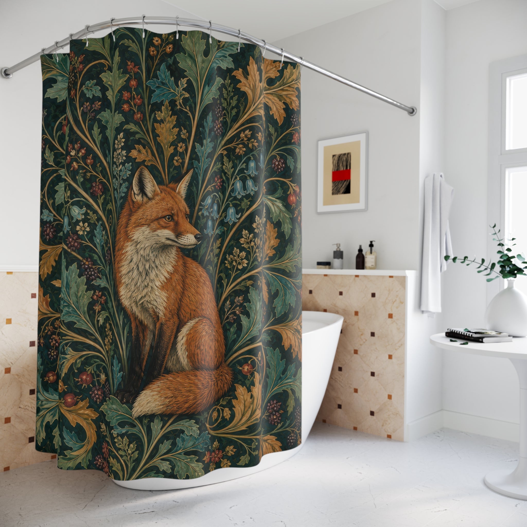 William Morris Fox Thicket Shower Curtain