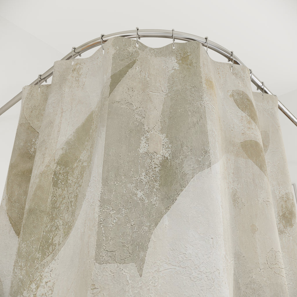 Leaf Green Botanical Shower Curtain