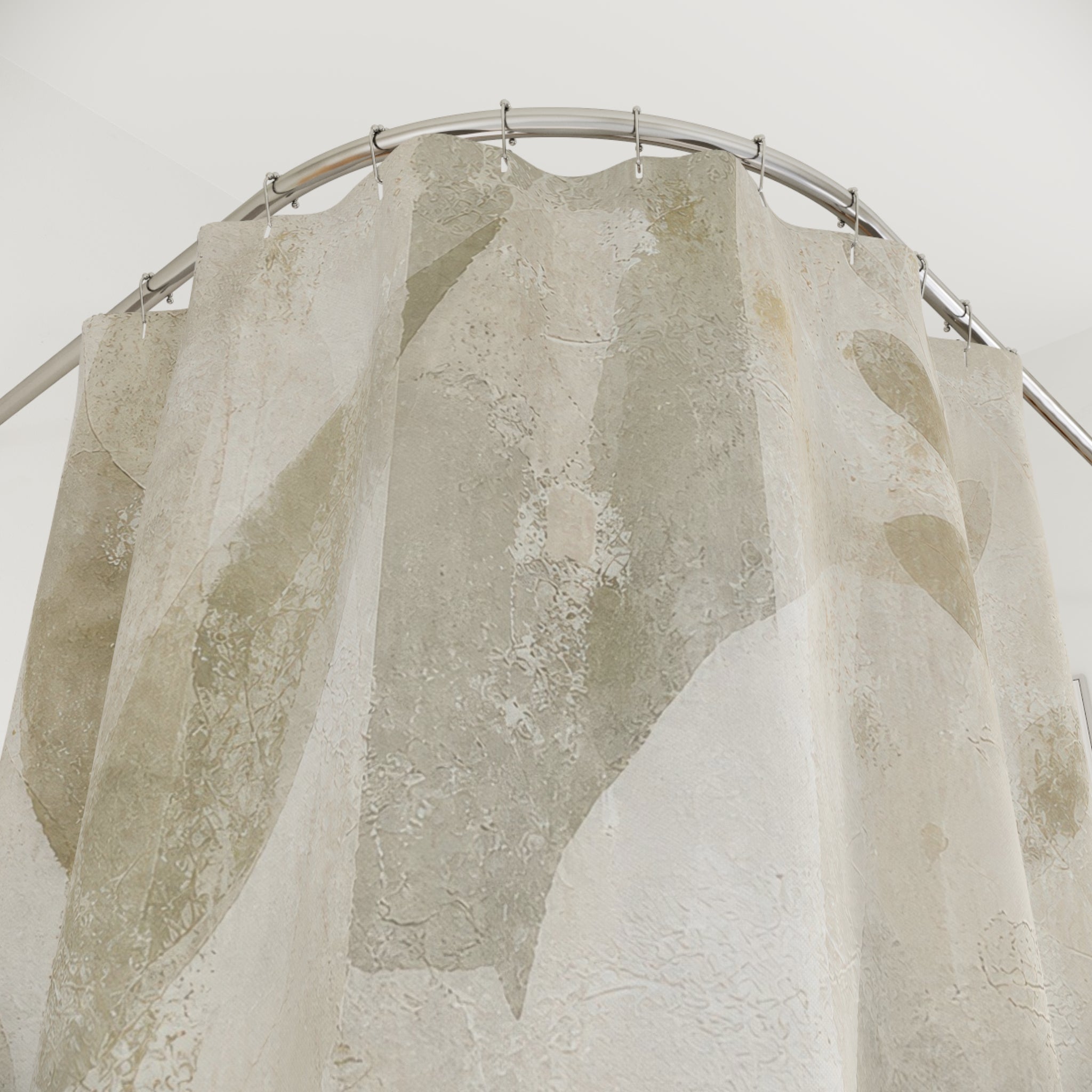 Leaf Green Botanical Shower Curtain