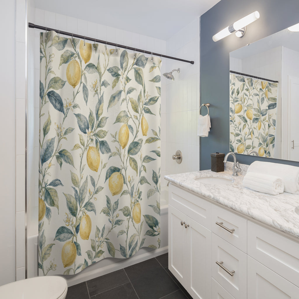 French Country Citrus Branch Shower Curtain